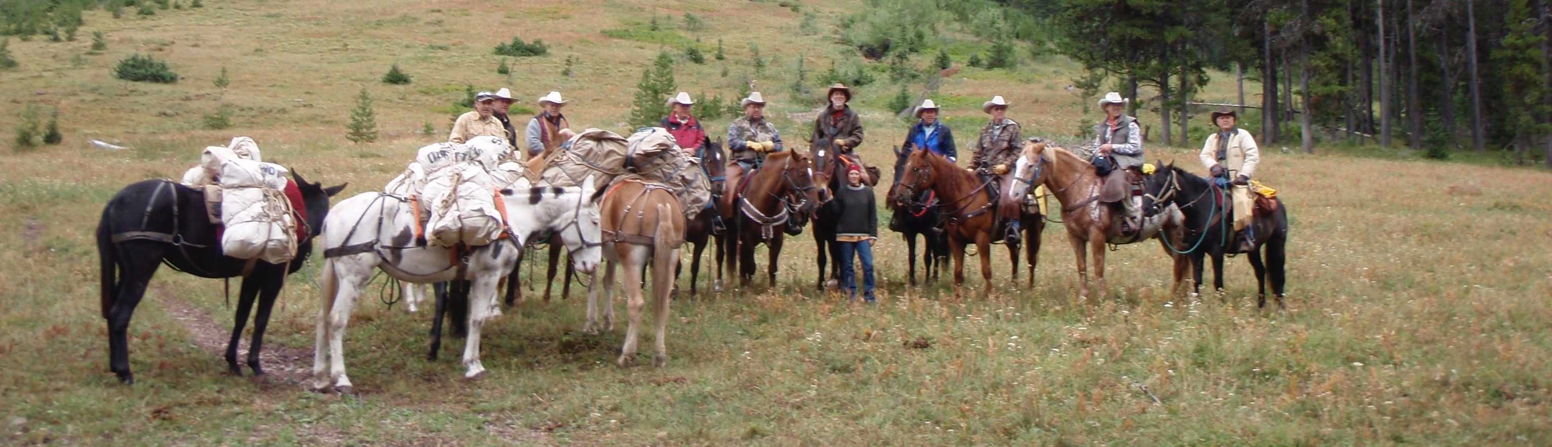 Montana wilderness horseback pack trips near Glacier National Park